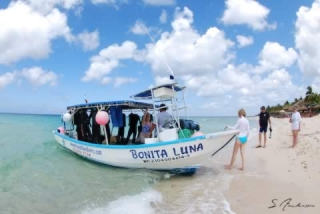 Barco bonita luna